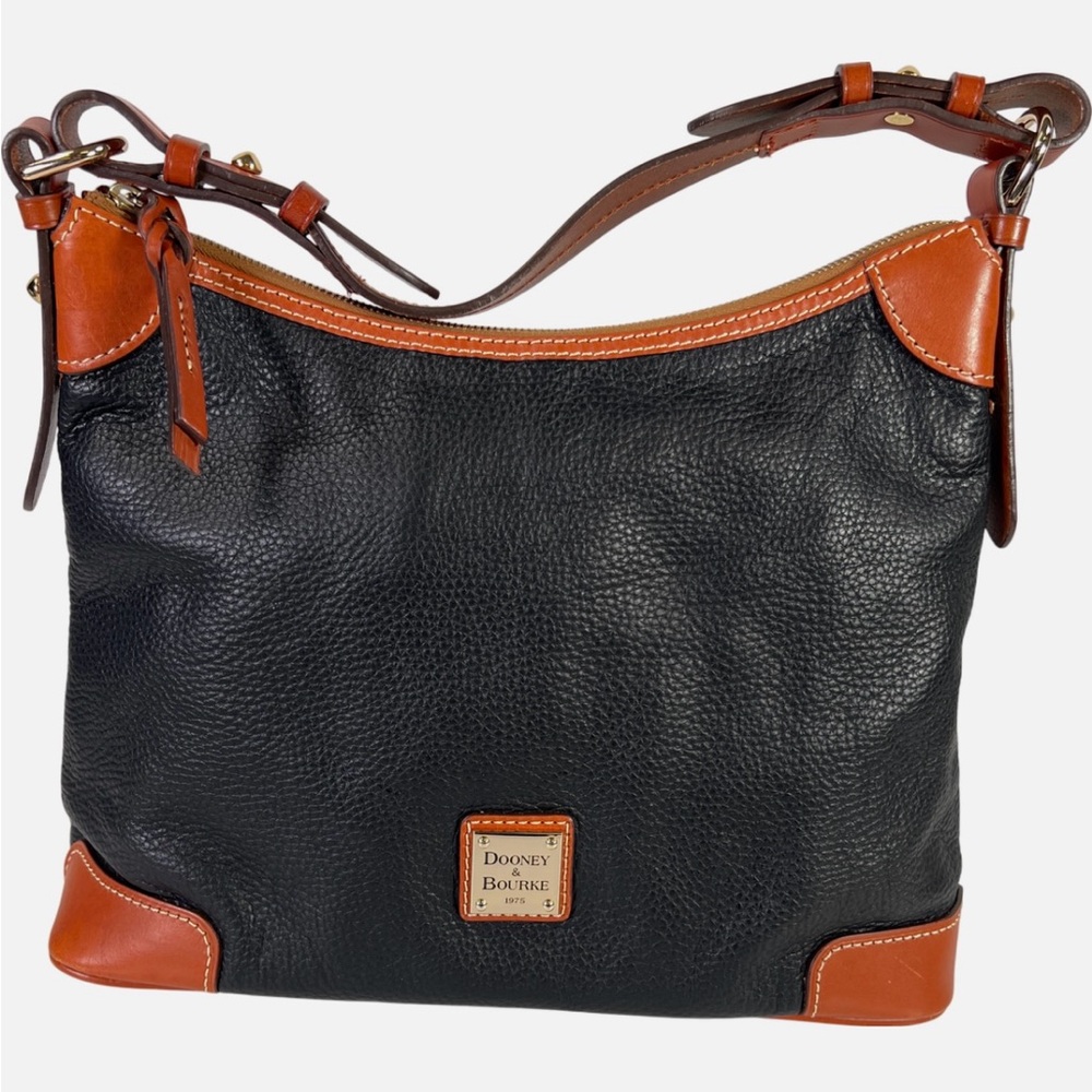 Dooney & Bourke Wexford Black and Brown Leather Shoulder Bag